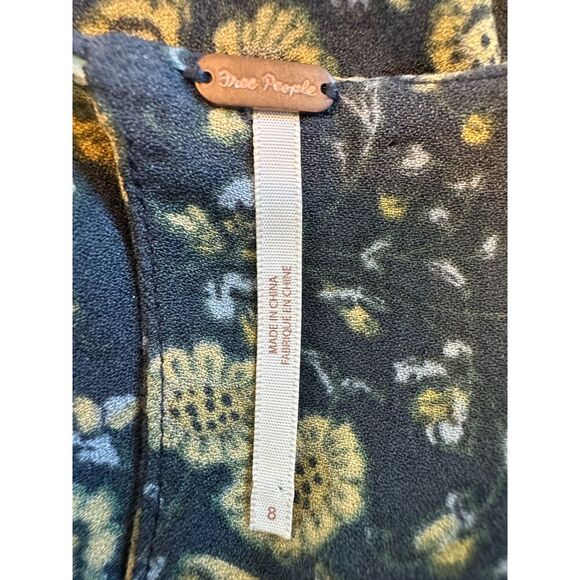 Free People Floral Patterned Jumpsuit Size 8 - Picture 3 of 6
